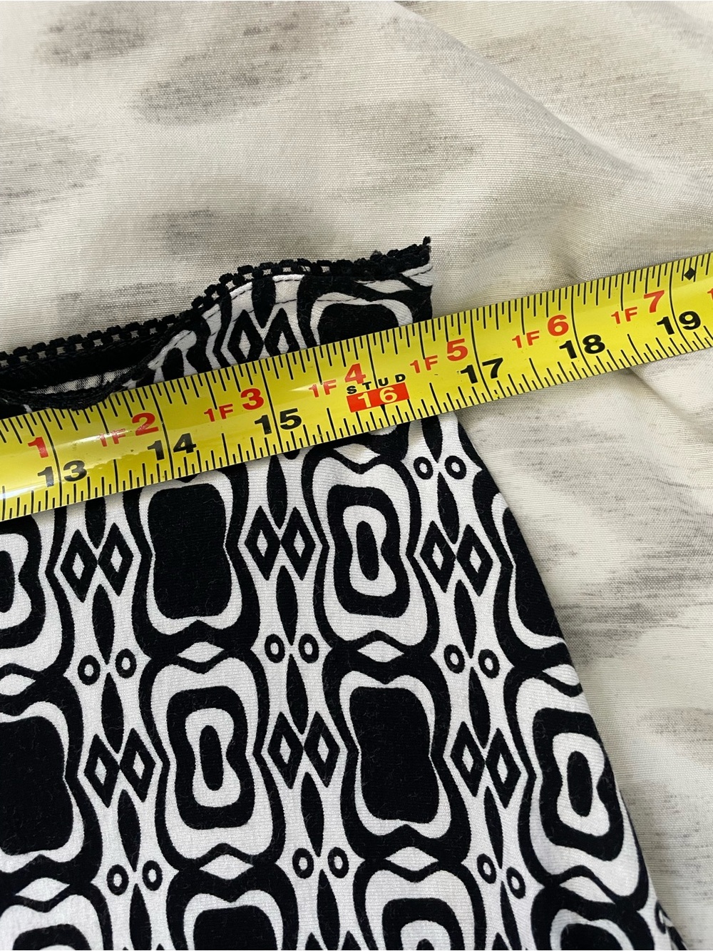 Tribal Black and White Skirt - Picture 4 of 4
